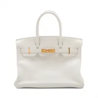 エルメス バーキン30 トリヨンクレマンス ホワイト ゴールド金具