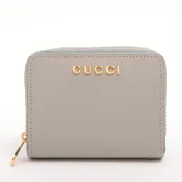 ◇グッチ◇772639/レザー/コンパクトウォレット/財布/ブランド グッチ スクリプトロゴ ミニウォレット 772639 レザー