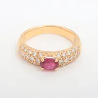 スタージュエリー ルビー ダイヤ K18(YG)