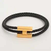 ◇エルメス◇GP×革/トゥルニ/ブレスレット/ブランド エルメス トゥルニ トレッセ ブレスレット GP×革 エトゥープ