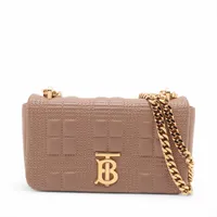 バーバリー TB ローラ レザー チェーンショルダーバッグ ベージュ ＡＢランク