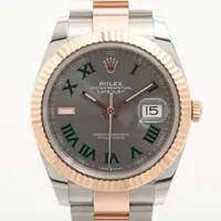 ロレックス デイトジャスト 126331 SS×PG AT グレー文字盤