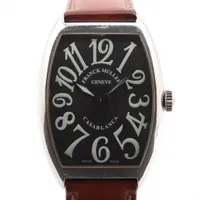 フランクミュラー カサブランカ 6850 SS×革 AT 黒文字盤