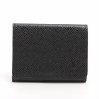 ヴィトン タイガ アンヴェロップカルト ドゥヴィジットNM M64595 カードケース ブラック ＡＢランク