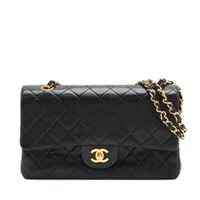 シャネル マトラッセ25 ラムスキン ブラック ゴールド金具 ＡＢランク