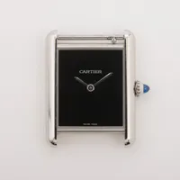 カルティエ タンクマスト WSTA0072 SS QZ 黒文字盤 ＡＢランク