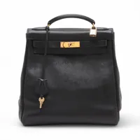 エルメス ケリーアドGM ヴォーガリバー ブラック ゴールド金具