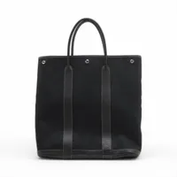 エルメス ガーデンファイルMM トワルオフィシエ×ネゴンダ ブラック シルバー金具