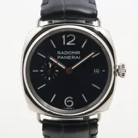 パネライ ラジオミール PAM01293 SS×革 AT 青文字盤 Ａランク