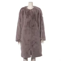 タトラス ポリエステル コート 24AW ピンクグレー Ａランク