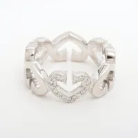 カルティエ Cハート ダイヤ 750(WG)