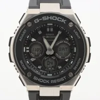 カシオ Gショック GST-W300 SS×ラバー ソーラー 黒文字盤 Ａランク