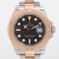 ロレックス ヨットマスター 126621 SS×PG AT 黒文字盤