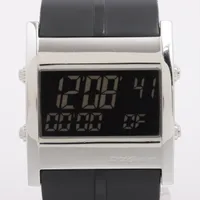 タグホイヤー マイクロタイマー SS×ラバー QZ デジタル文字盤