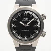 IWC アクアタイマー IW354807 SS×ラバー AT 黒文字盤 Ａランク