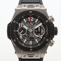 ウブロ ビッグバン ウニコ チタニウム 411.NM.1170.RX Ti×ラバー AT スケルトン文字盤