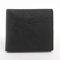 ロエベ アナグラム レザー 二つ折り財布 ブラック ＡＢランク