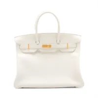 エルメス バーキン35 トリヨンクレマンス ホワイト ゴールド金具