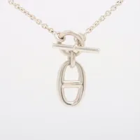 エルメス シェーヌダンクル アミュレット 925 ネックレス シルバー ＡＢランク