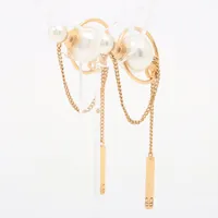 ディオール Dior Tribales  ディオール トライバル GP×フェイクパール ピアス(両耳用) ゴールド ＡＢランク