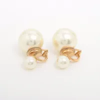 ディオール Dior Tribales  ディオール トライバル GP×フェイクパール イヤリング(両耳用) ゴールド ＡＢランク