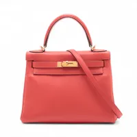 エルメス ケリー28 エバーカラー ルージュトマト ゴールド金具 ＡＢランク