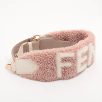 ま*ん様 FENDI ストラップユー キャンバス/レザー ショルダーストラップ フェンディ ストラップユー GP×革×キャンバス ショルダー