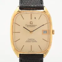 オメガ コンステレーション GP×社外革 AT シャンパン文字盤