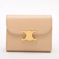セリーヌ トリオンフ 財布 ベージュ ＡＢランク