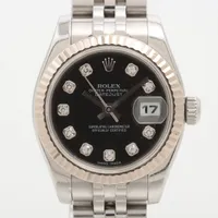 ロレックス デイトジャスト 179174G SS×WG AT 黒文字盤