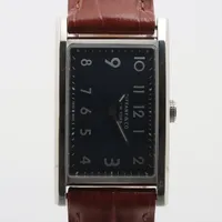 ティファニー イーストウエスト SS×社外革 QZ ネイビー文字盤