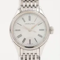 稼働品【ハミルトン】ジャズマスター シンライン H384110 スモセコ QZ 