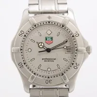 タグホイヤー シーマスタープロフェッショナル200ｍ SS×社外SS QZ シルバー文字盤