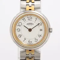 エルメス SS×GP QZ 白文字盤