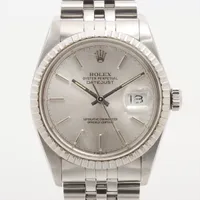 ロレックス デイトジャスト 16030 SS AT シルバー文字盤