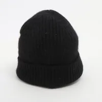 セリーヌ トリオンフ 2AA32384D カシミヤ ニットキャップ ブラック ＡＢランク