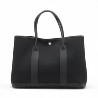 エルメス ガーデンパーティ36 PM トワルミリタリー×ネゴンダ ブラック シルバー金具