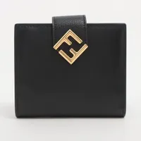 フェンディ モンスター レザー クラッチバッグ グレー Aランク