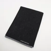 ヴィトン エシャルプ マイ モノグラム エクリプス M73468 ウール マフラー MY4213 グレー Ａランク