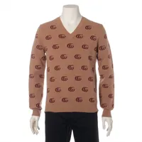 グッチ ダブルG ウール ニット ブラウン Ａランク