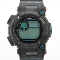 カシオ Gショック フロッグマン GWF-D1000B SS×ラバー ソーラー デジタル文字盤 Ａランク