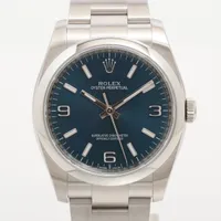 ロレックス オイスターパーペチュアル 116000 SS AT 青文字盤 ＡＢランク