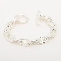 エルメス シェーヌダンクルMM 925 ブレスレット シルバー Ａランク