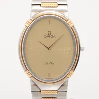 オメガ デヴィル SS QZ シャンパン文字盤