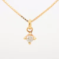 アガット ダイヤ K18(YG)