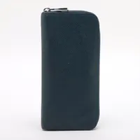 ルイ・ヴィトン タイガ ジッピーウォレットヴェルティカル M30510 ブルーマリーヌ