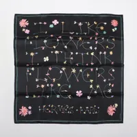 エルメス カレ70 I LIKE FLOWERS シルク スカーフ ブラック ＳＡランク