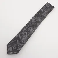 未使用】BERLUTI ベルルッティ ネクタイ 青 カリグラフィー