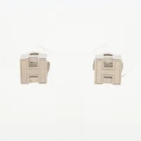エルメス カージュドアッシュ Hキューブ GP ピアス(両耳用) シルバー ＡＢランク