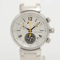 ルイ・ヴィトン タンブール ラブリーカップ Q132C SS×ラバー QZ シェル文字盤